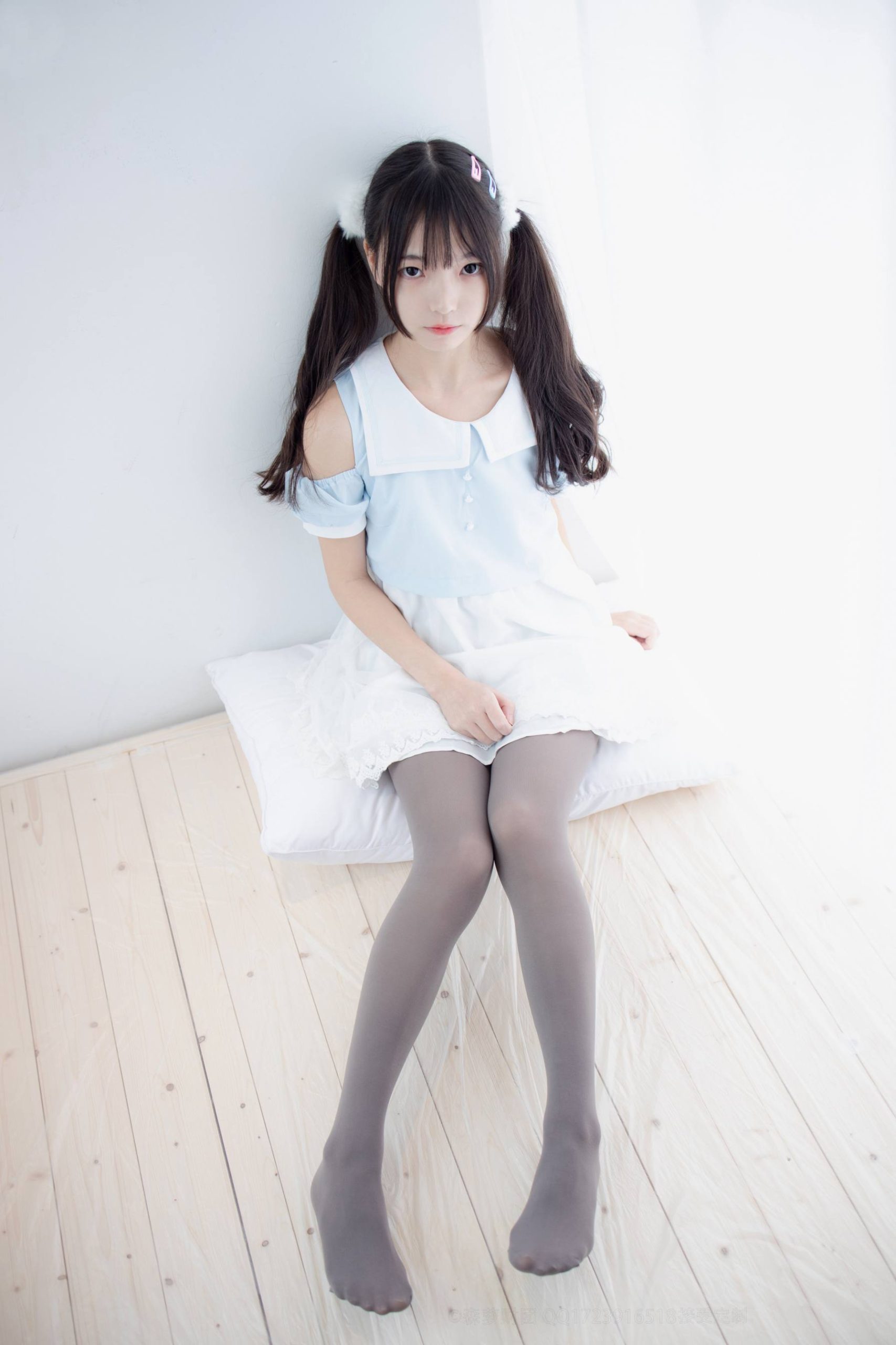 图片[2]-超级甜美的灰丝小姑娘【86P】20005-美美图社