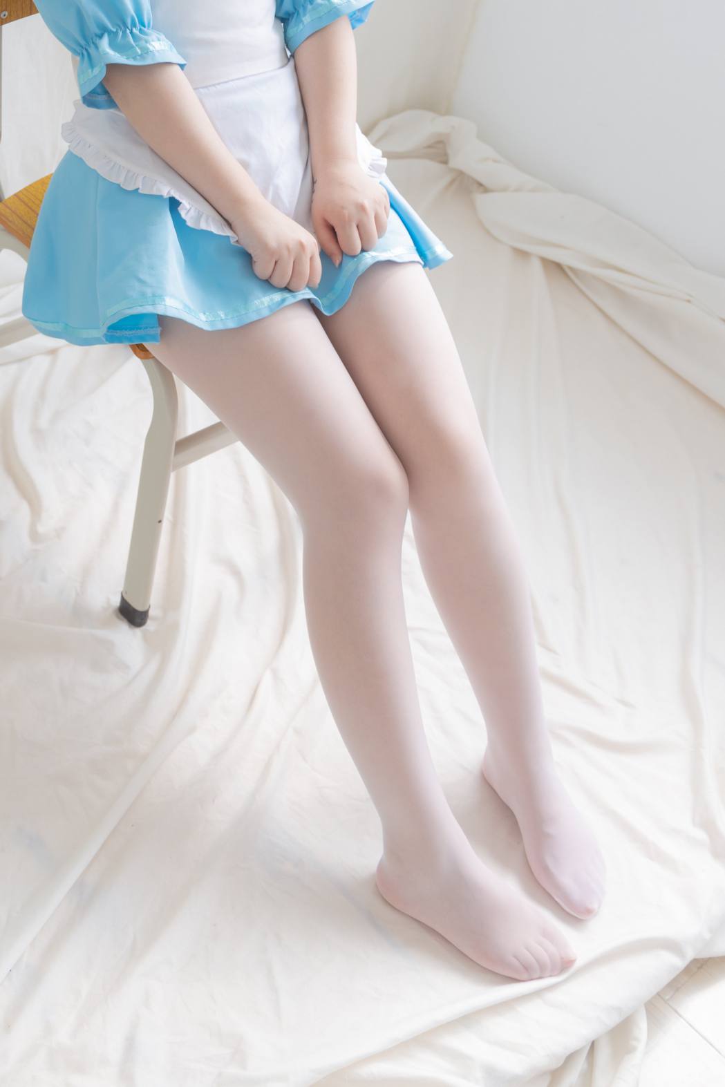 图片[5]-女仆装白丝女孩【43P】20014-美美图社