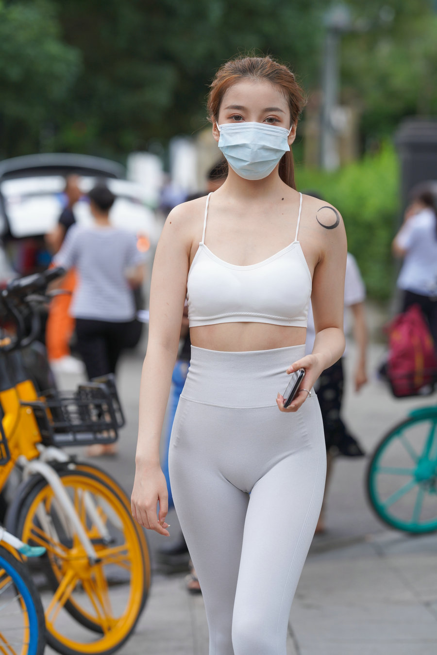 图片[2]-灰色瑜伽裤女孩 J1323 723P4V-17.9GB-美美图社