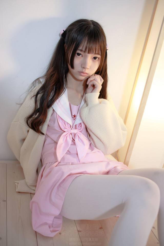 图片[3]-好像有什么心事的白丝双马尾女孩【59P】20022-美美图社