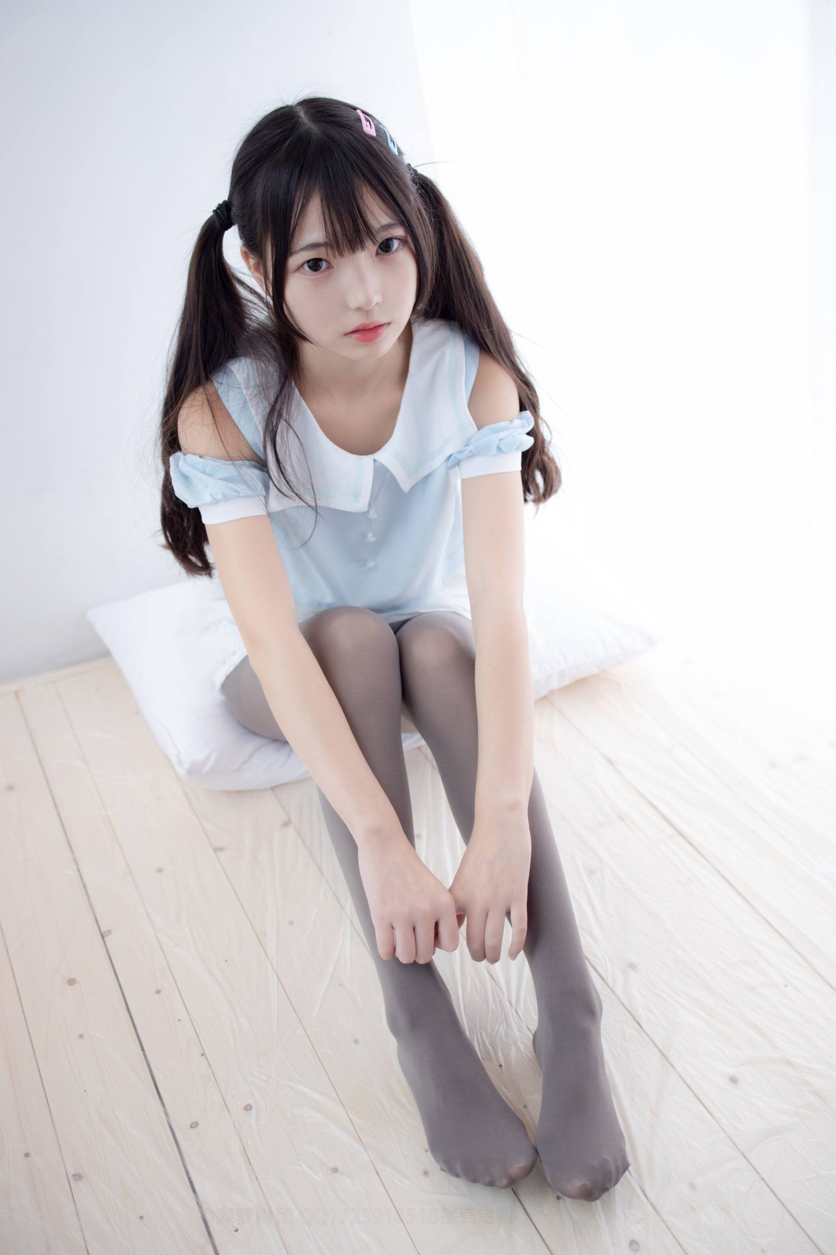 图片[3]-超级甜美的灰丝小姑娘【86P】20005-美美图社