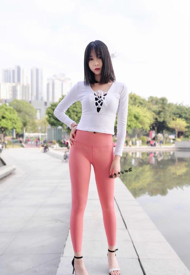 图片[2]-粉色瑜伽裤年轻女孩 J1311 417P17V-14.9GB-美美图社