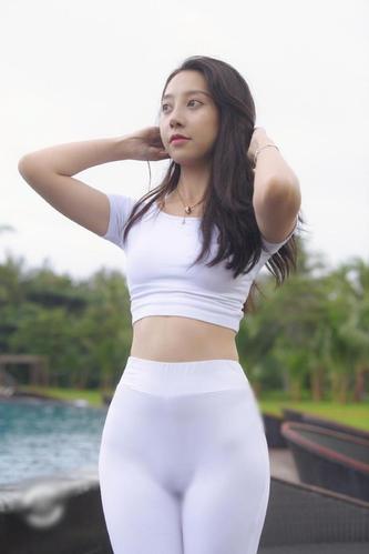 图片[2]-白色瑜伽裤柔情女孩 J1406 554P2V-21.1GB-美美图社