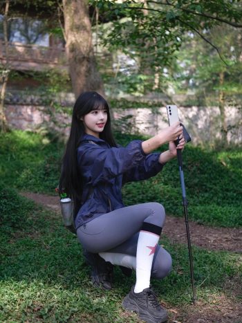 图片[4]-爱爬山的瑜伽裤MM，太甜美了！~-美美图社