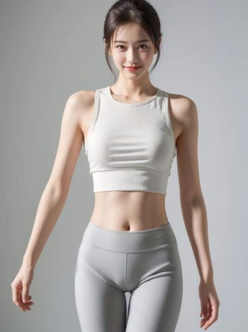 图片[4]-AI瑜伽裤清纯妹子系列图-美美图社