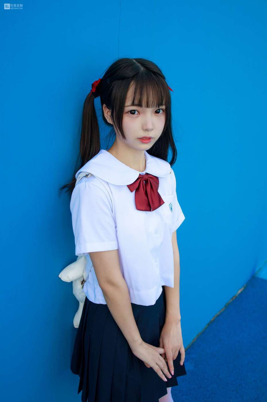 图片[2]-眼神好清澈的双马尾白丝女孩【75P】20019-美美图社