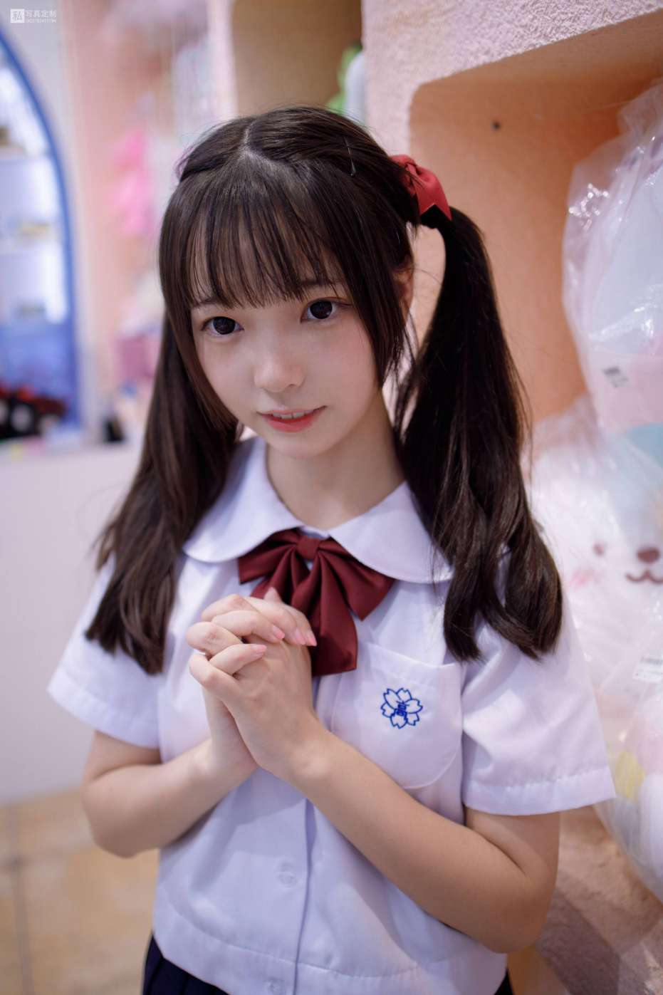 图片[4]-眼神好清澈的双马尾白丝女孩【75P】20019-美美图社