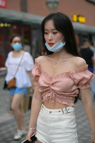 图片[3]-清纯动人粉白搭配【100P】J7926